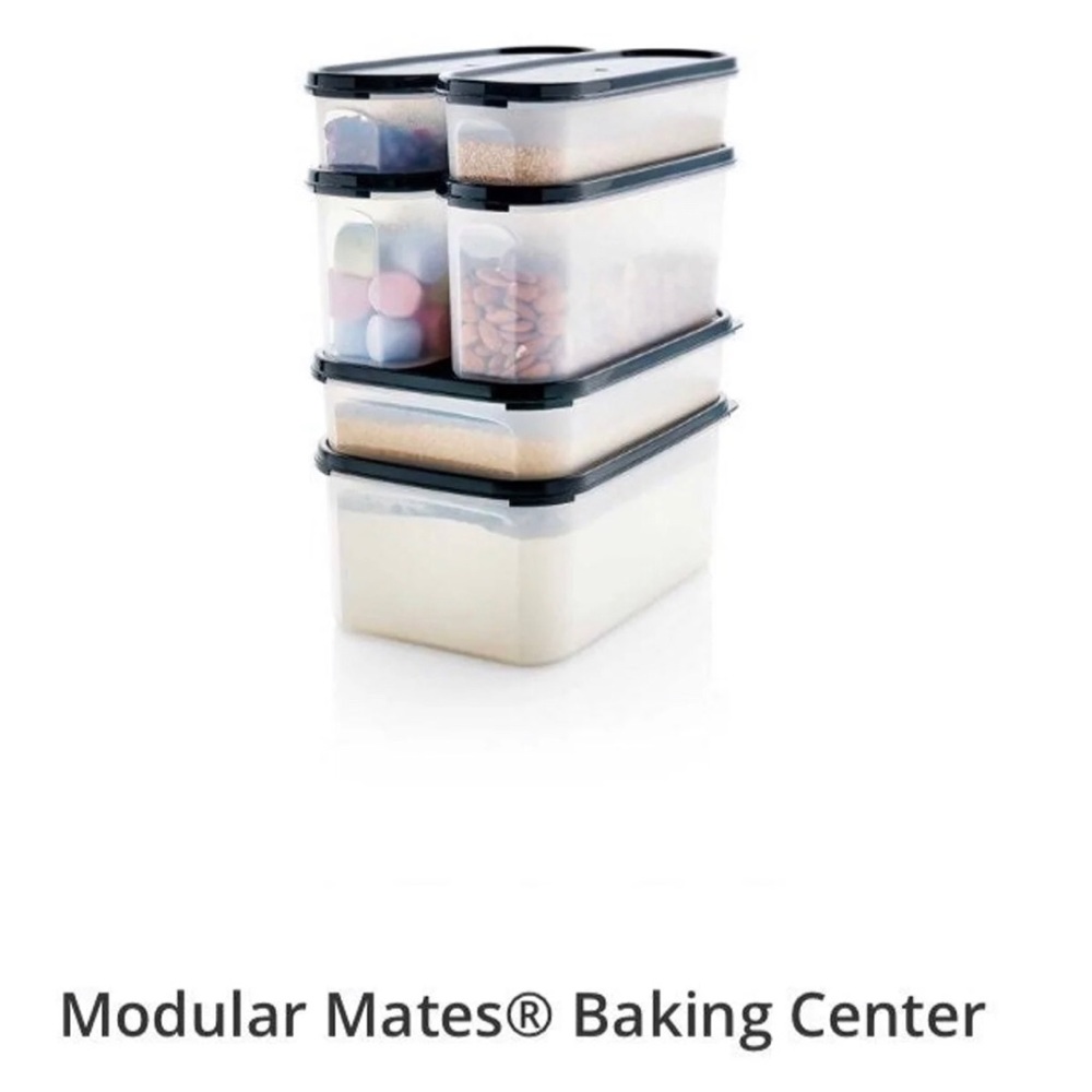 Tupperware New Modular Mates Baking Center Set in Black